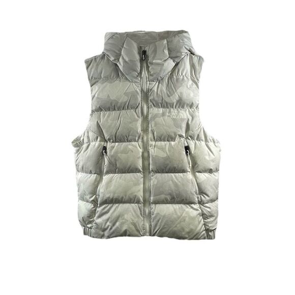 The North Face Jackets & Blazers - The North Face White Camo 550 Down Vest Size S